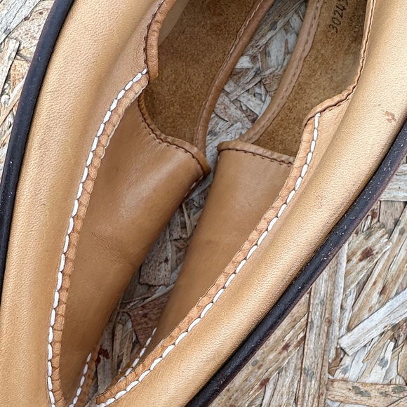 Evans Women's Tan Leather Loafers - Picture 10 of 13